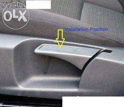 Insertie cu inscriptie gravata GTI,GOLF, Octavia pentru scaune