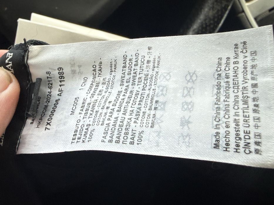 EMPORIO ARMANI EA7 basebol canvas hat 90 lv