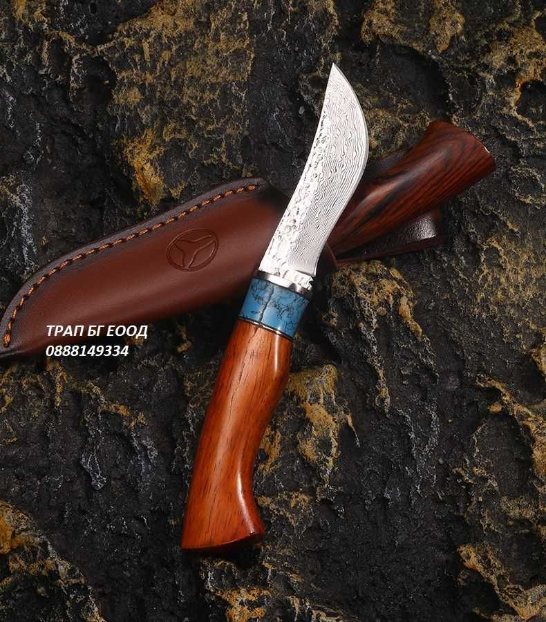 Ловен нож DMK-27 Дамаскова стомана и VG10 за дране и др.