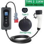 Трифазно зарядно за електромобил 11KW 16A Тип 2 EV