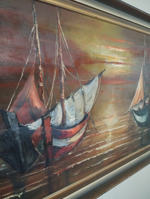 Картина масло,морска тематика