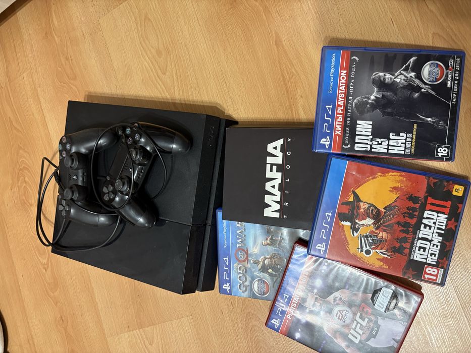 пс4 2 джойстика + диски