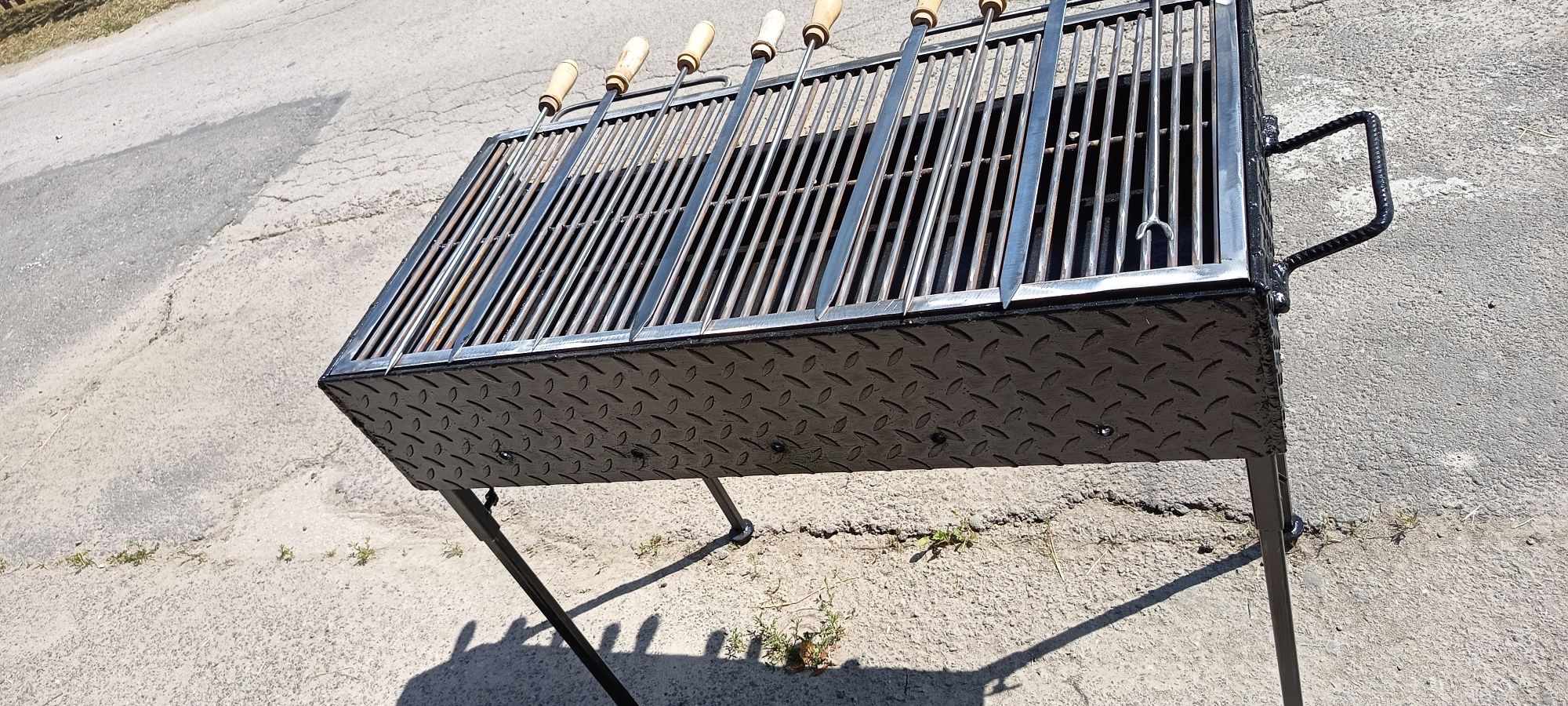 Grătar 1m+50cm cu 2 Niveluri