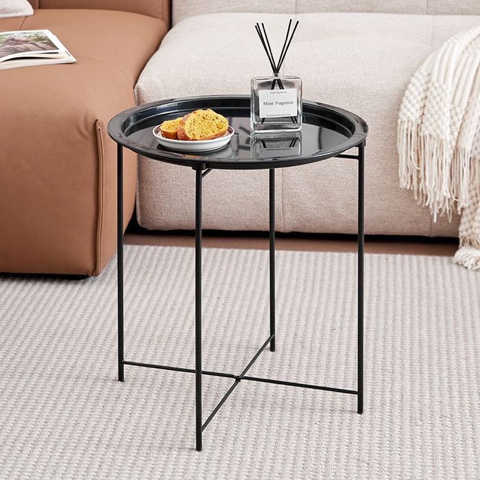 Стол кофейный 47х50см, черный