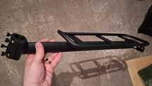 Portbagaj slim bicicleta BTWIN, negru, aluminiu