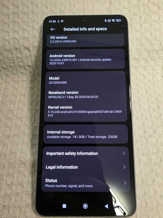 Xiaomi Redmi Note 13 Pro, 8GB RAM, 256GB, 5G, Mov deschis