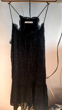 Черна лятна рокля MANGO
