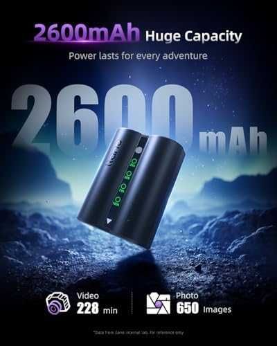 Камерна батерия NP-W235 2600mAh с LED индикатор за Fujifilm X-T5/X-T4