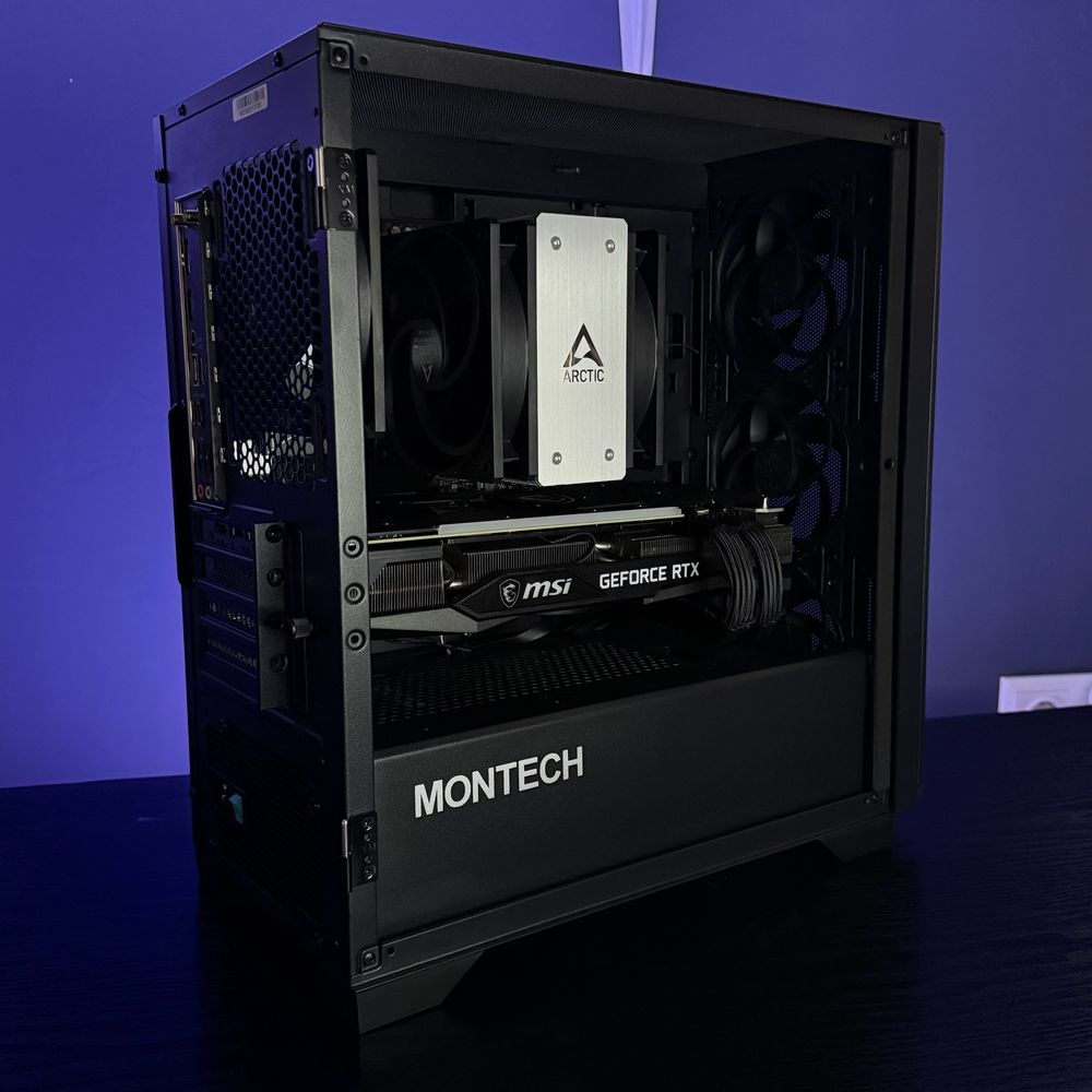 Най-дoбра цена! Ryzen 5 7500f / RTX 3070Ti / 32 RAM геймърски компютър