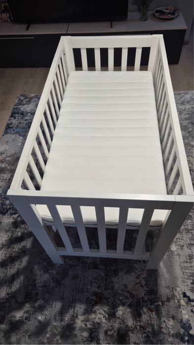 Patut bebe 60x120 cu saltea spuma 10 Cm NOI