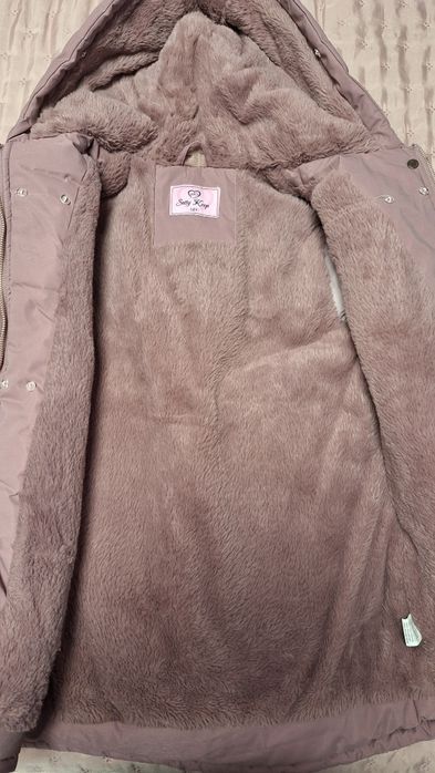 Детско зимно ватирано яке за момиче