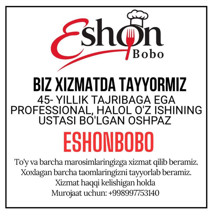 Oshpazlik xizmati