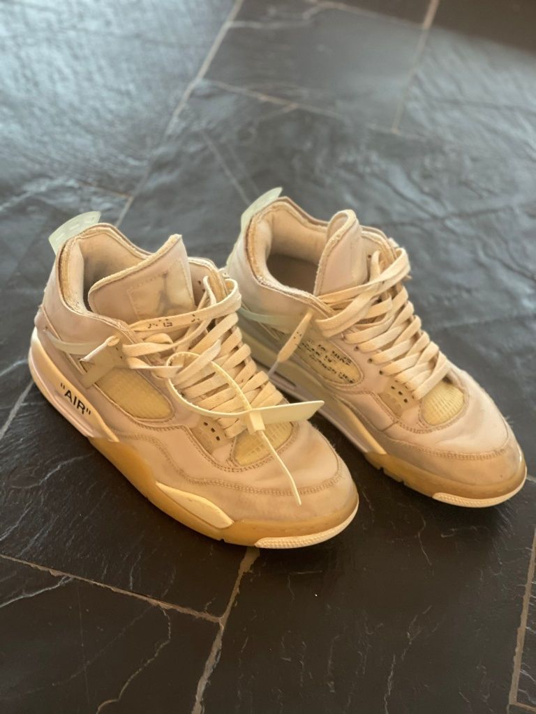 Adidasi Air jordan 4 offwhite Sail