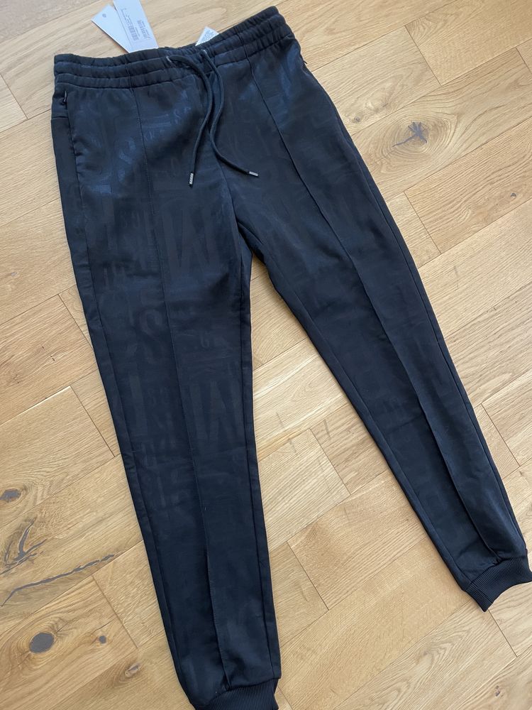 Pantaloni de trening Bikkembergs Originali Noi cu Eticheta Gen Armani