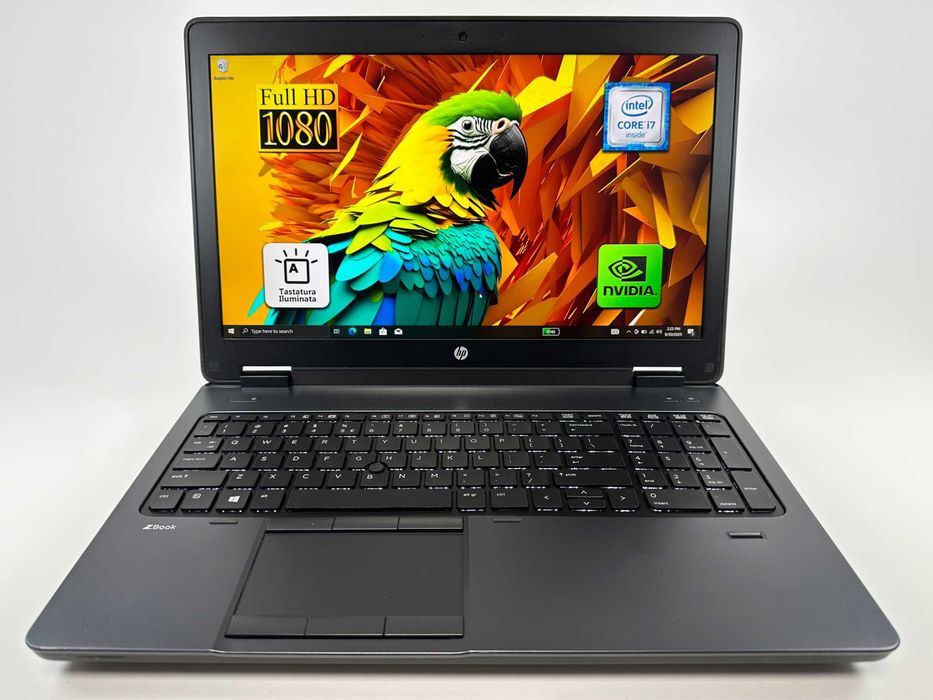 HP Zbook Intel i7 32 gb ram 512 ssd Nvidia 15.6 inch Garantie 1 an