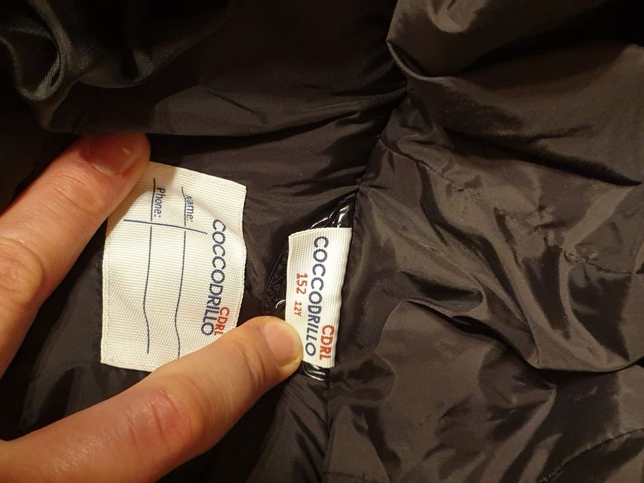 Geaca de iarna Cocodrillo neagra-noua, marimea 152