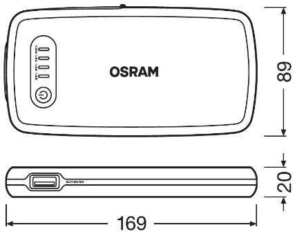 Стартерно устройство за автомобили OSRAM BOOSTER, Макс. Ток 500.0 A