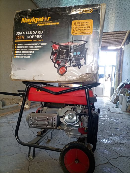 Генератор сотилади янги 7,5 квт НАВИГАТОРЫ