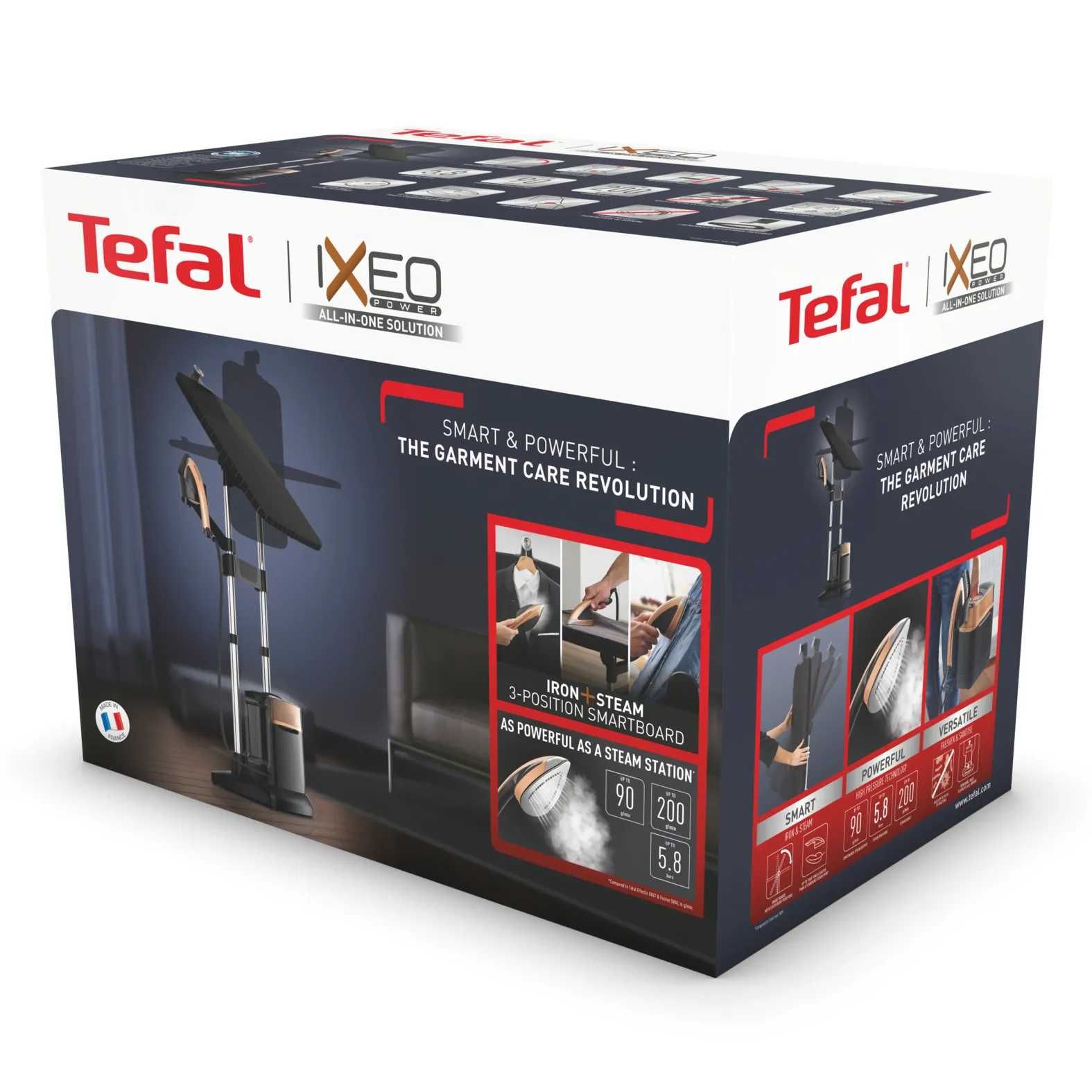 Вертикальный отпариватель Tefal QT2020E0, Франция, гладильная система.