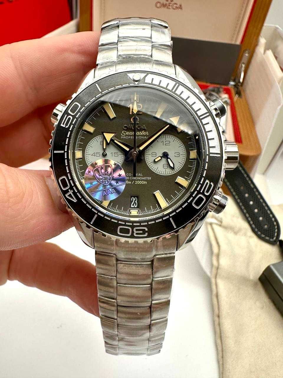 Мъжки Часовници seamaster сив хронограф