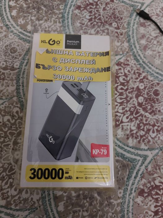 Зарядна батерия 30 000mAh usb-C