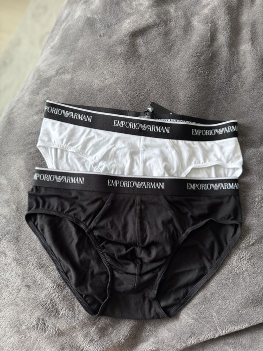 Emporio Armani set 2 chiloti alb-negru marimea M noi originali