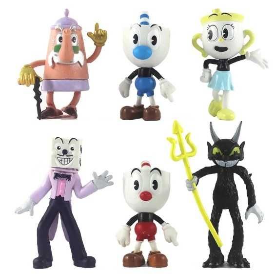 *Set 6 figurine CUPHEAD_8-11 cm