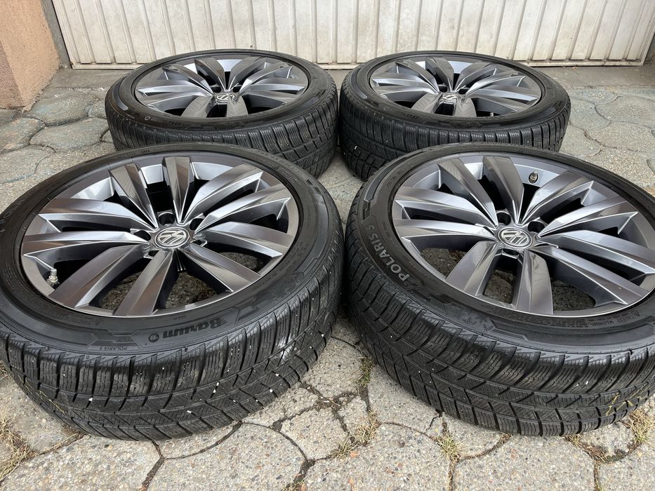Jante 5x112mm, anvelope iarna 245/45 R18, VW Passat Alltrack, Arteon