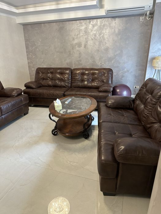 Set 3 canapele LUX din piele