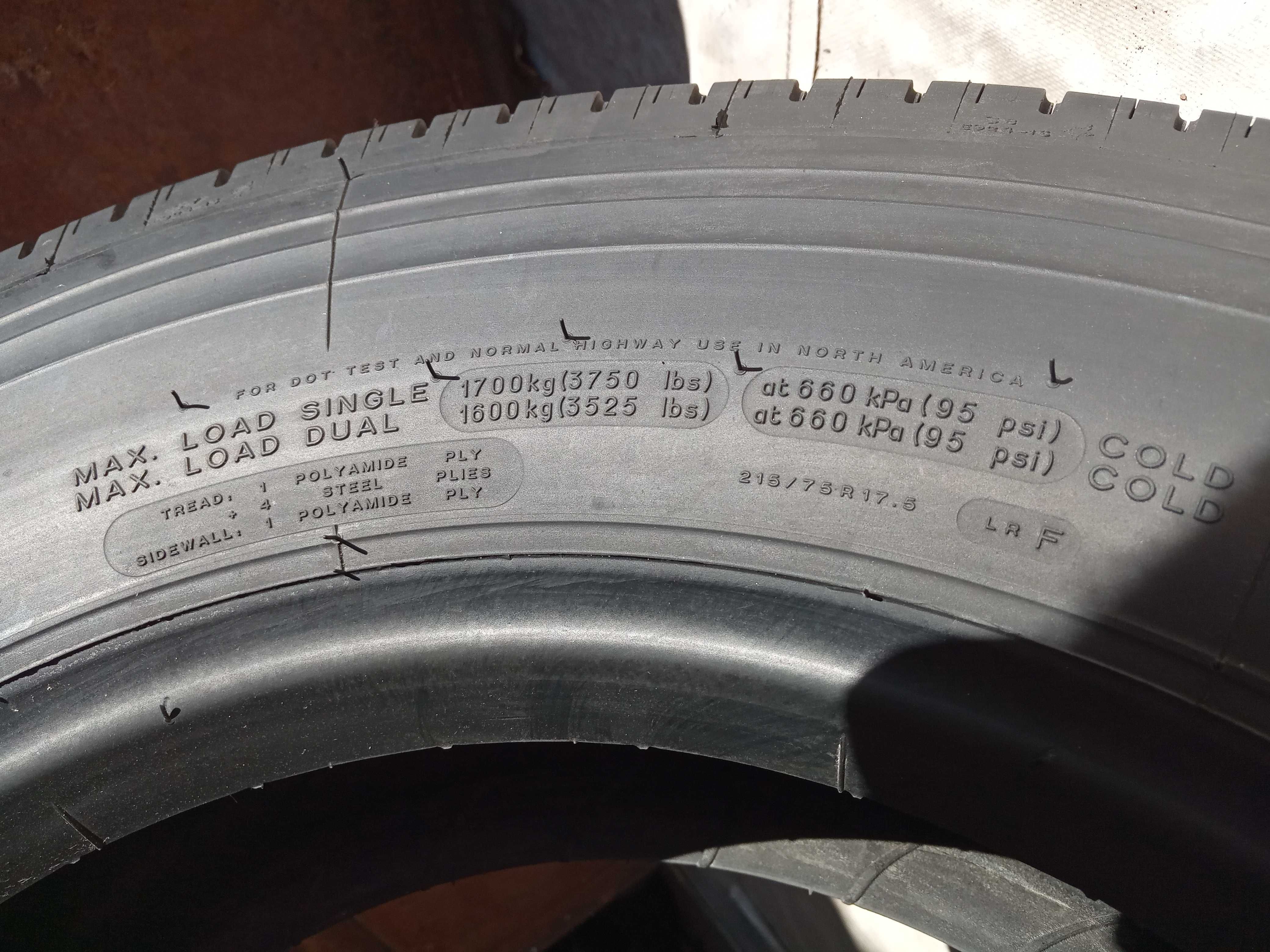 1 НОВА гума 215/75R17.5 Michelin XZE1  126/124M Germany 240лв. С ДДС