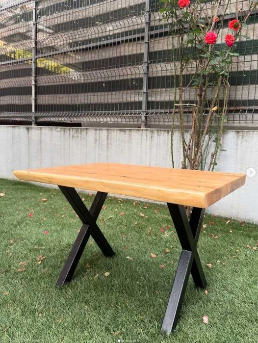 Masuta de cafea din stejar masiv | 80x60 cm | transport gratuit