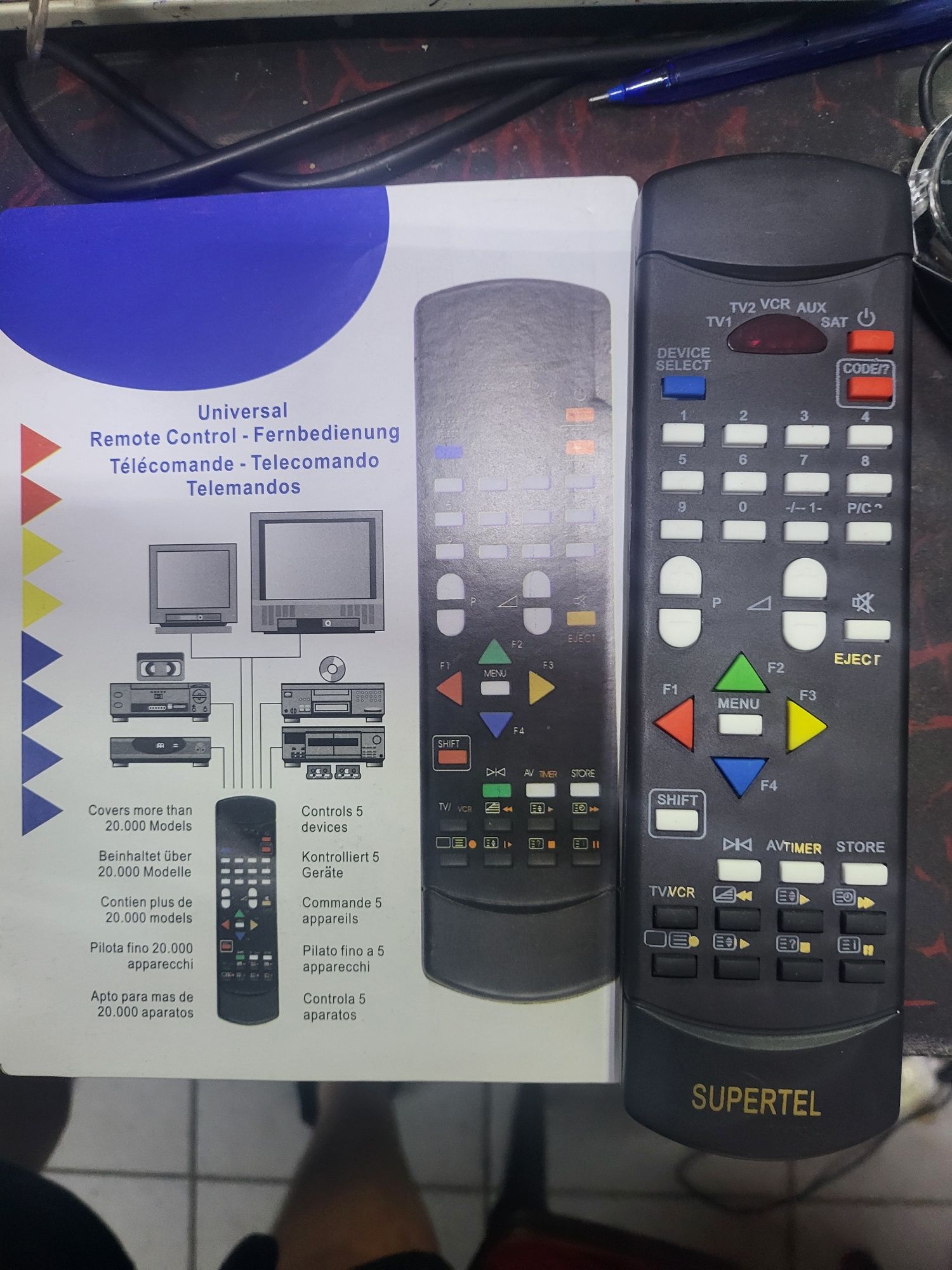 Telecomanda universala Pilot pt.tv, CD,Hi-Fi, Dvs, 5 în1. Și pt copii