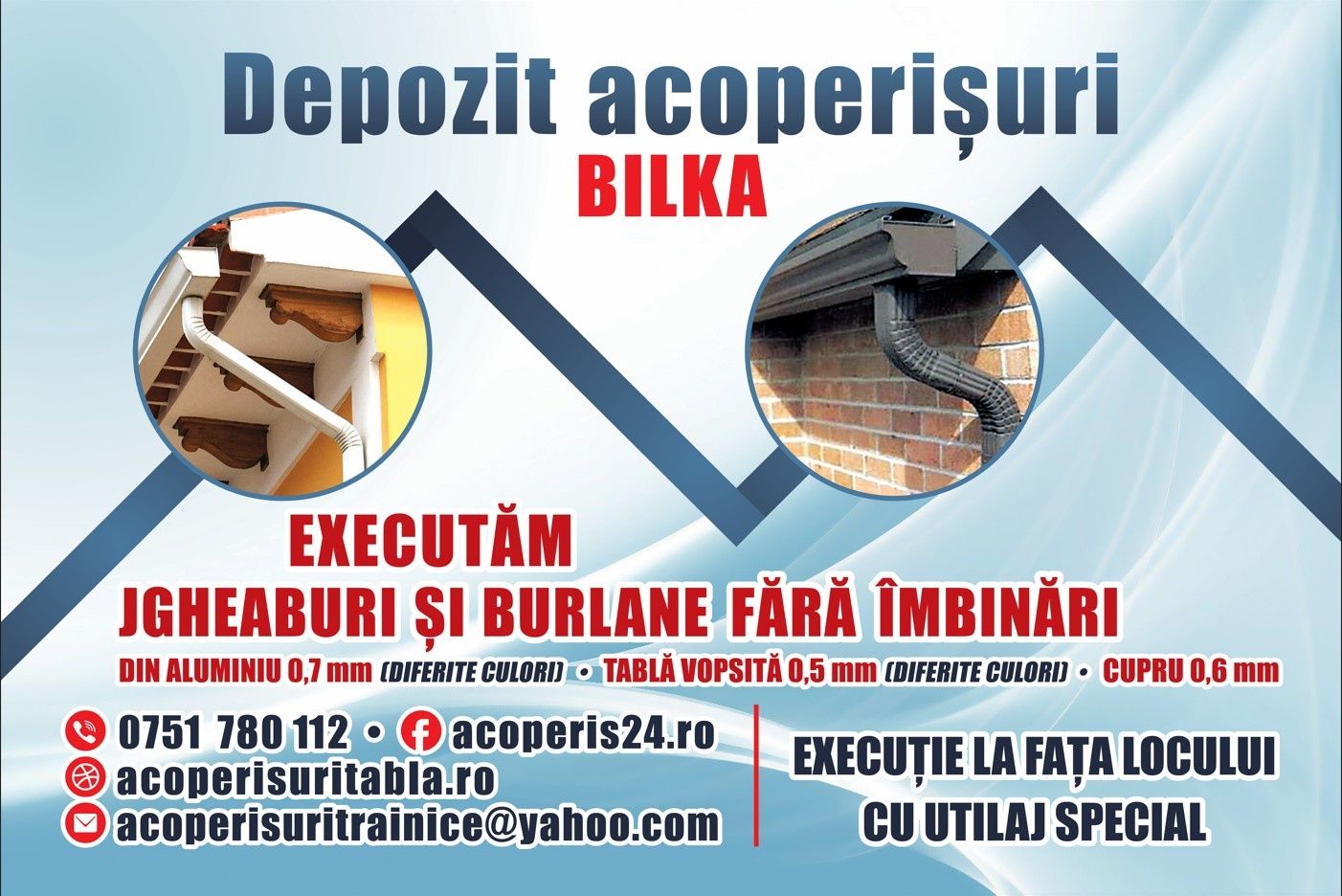 Reparatii acoperisuri tigla tabla bilka hidroizolații bitum cluj