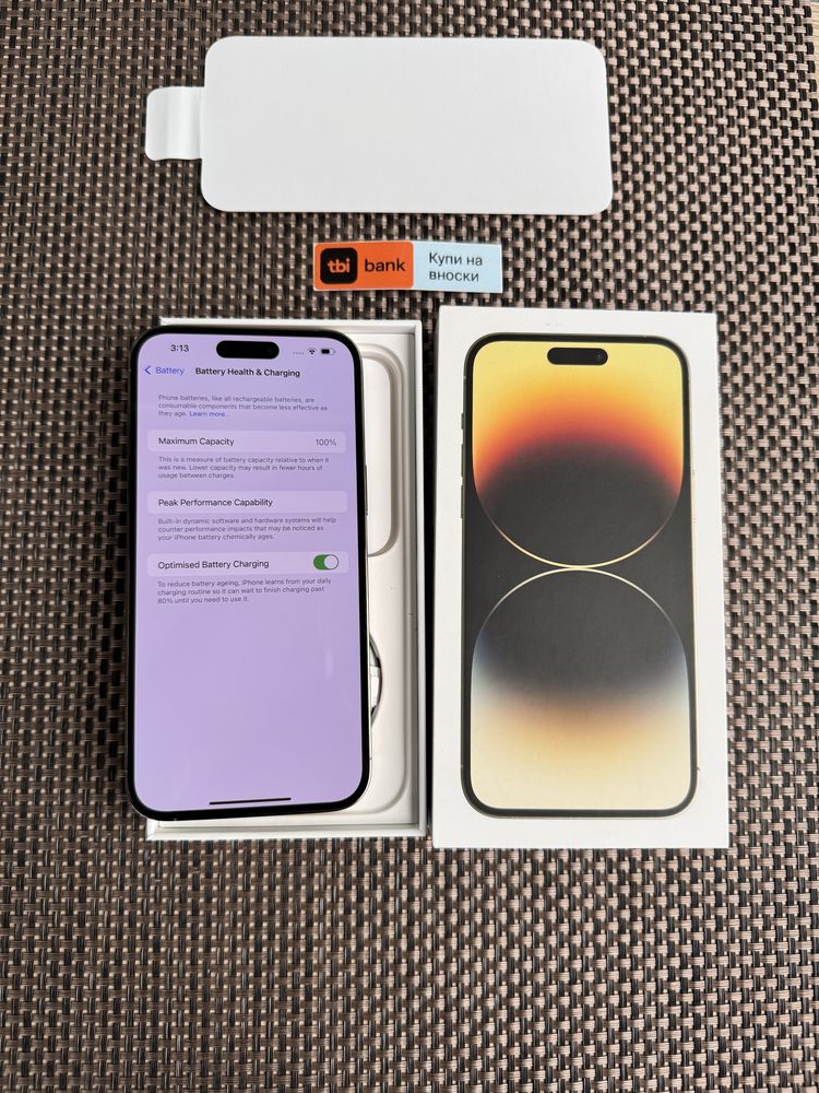 НОВ!ЛИЗИНГ*55лв/м Phone 14 pro max 128* айфон 14 про макс
