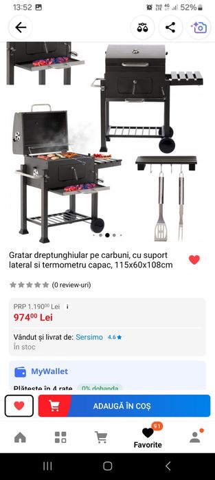 Grătar barbecue cu cărbuni
