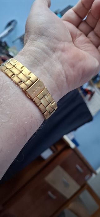 PULSAR japan Ceas de mînă bărbătesc cu baterie și brățară originală