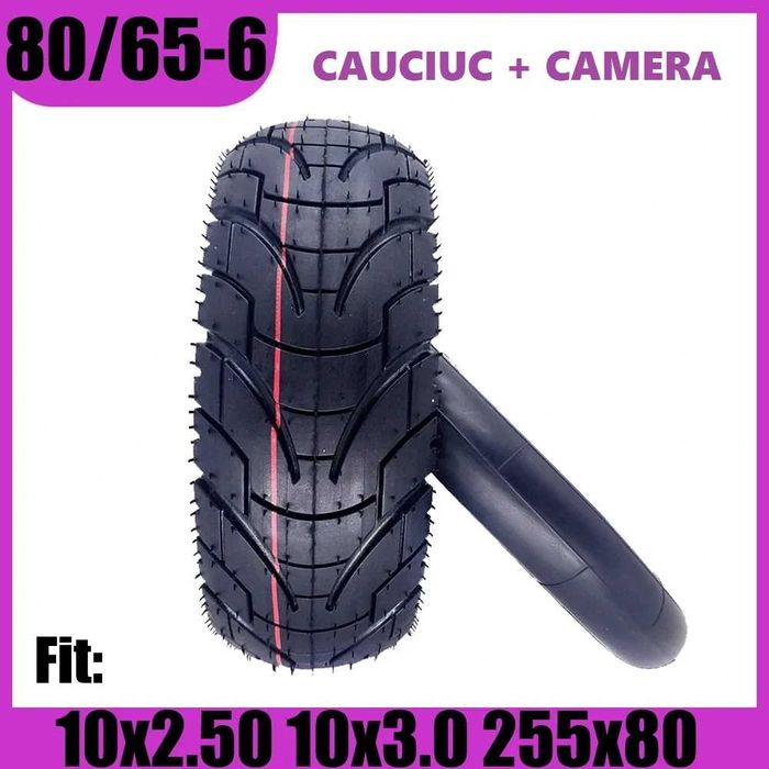 Cauciuc + camera 10x3.0 80/65-6 255x80 KuKirin Dualtron Zero 10X