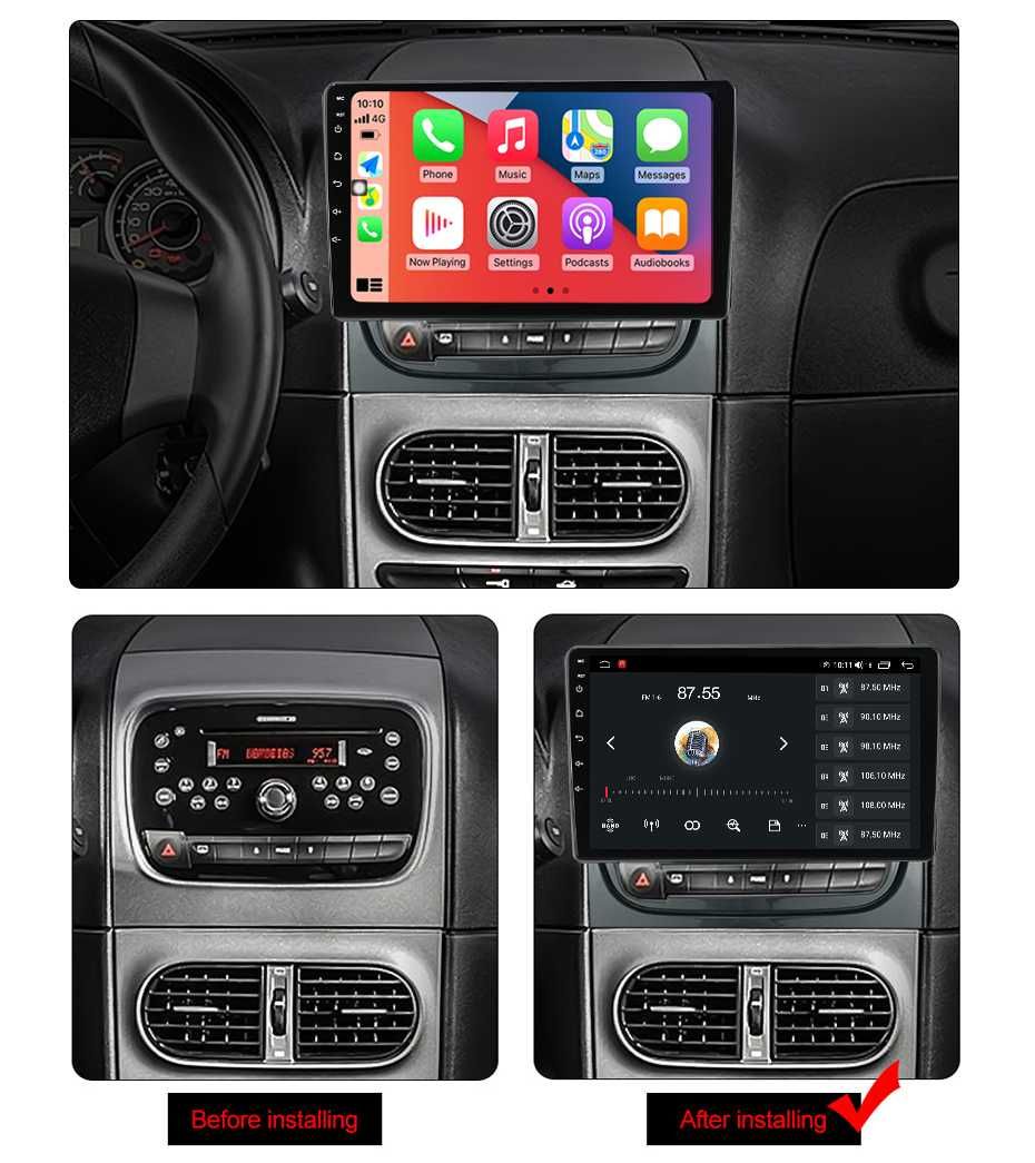 Navigatie Fiat Strada 2012-2016, NAVI-IT,Android 13, 9INCH, 2GB RAM