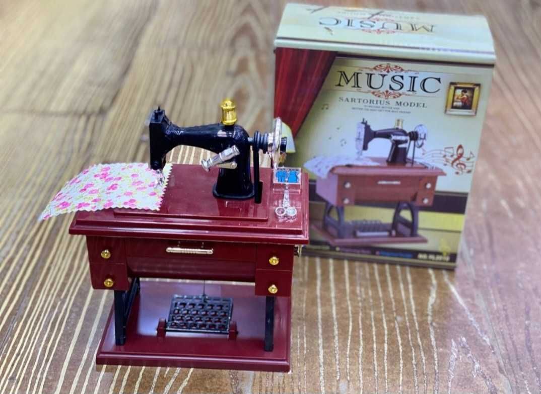 Мини Швейная машинка в стиле механической музыкальной шкатулки