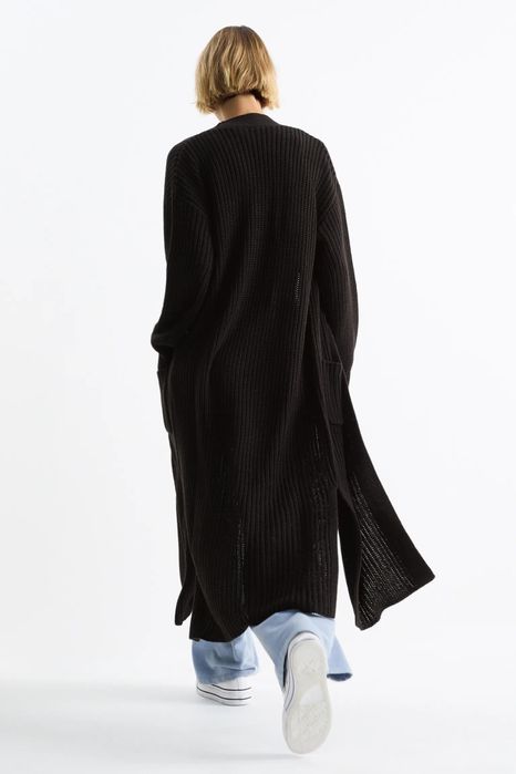 Cardigan lung cu buzunare