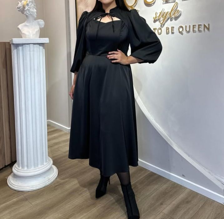 Платье, красивое, цвет коричневый