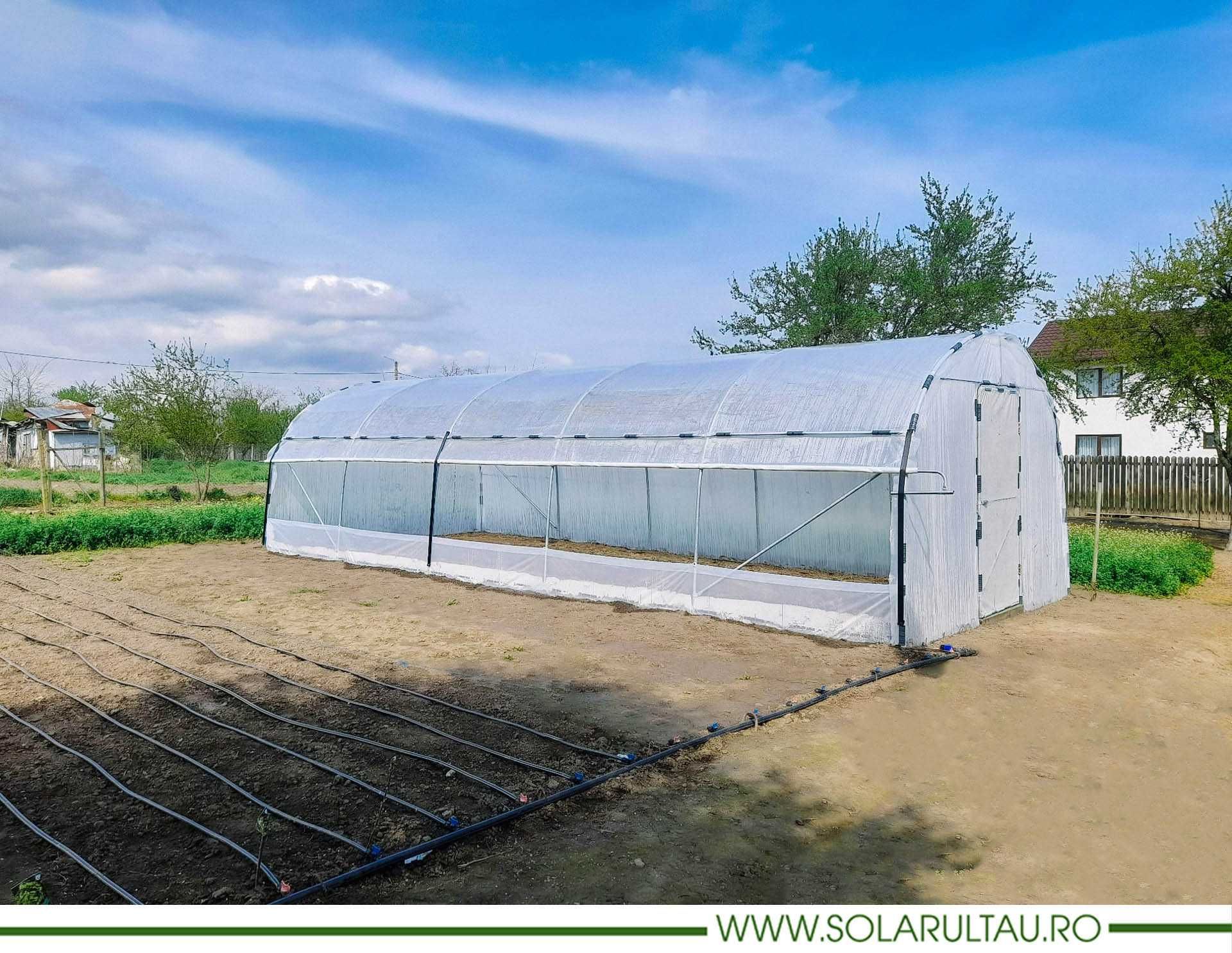 Solar legume profesional, complet echipat. Sera gradina.