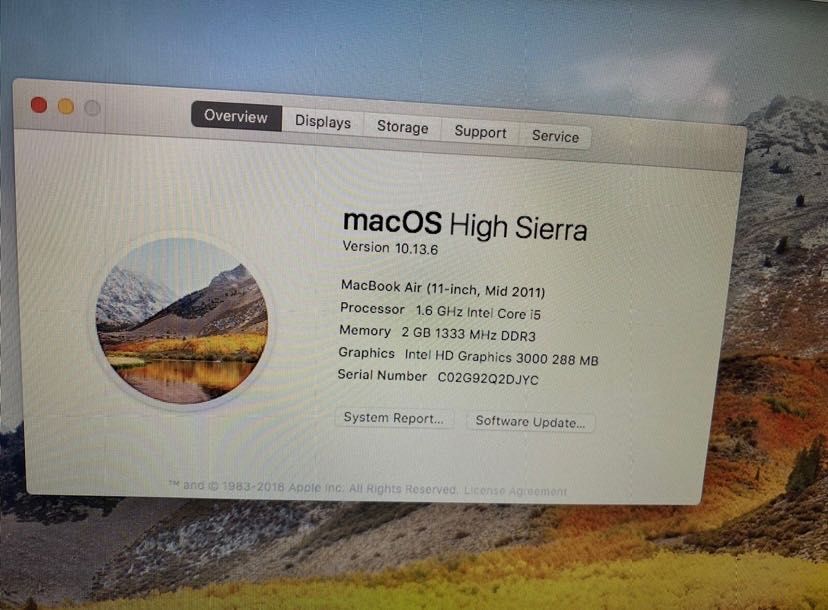 Apple MacBook Air A1370 Mid 2011