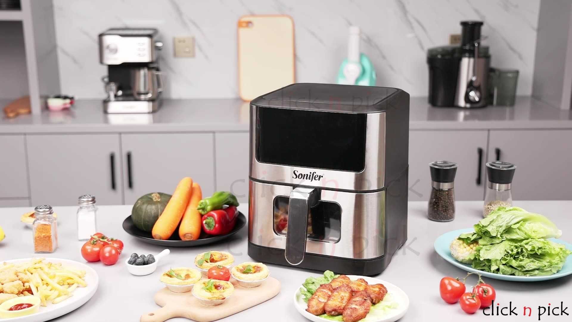 Аэрогриль Sonifer SF-1018 — 6.0 л, 1500 Вт. Есть доставка