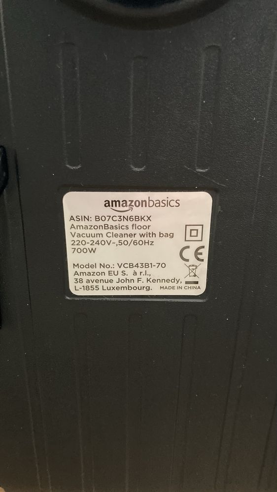 Прахосмукачка Amazon Basics