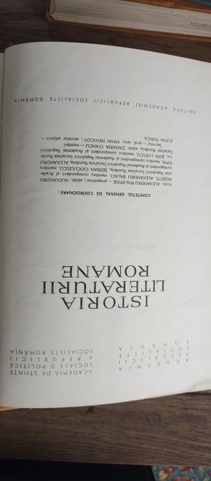 vand 3 volume , Istoria Literaturii romane