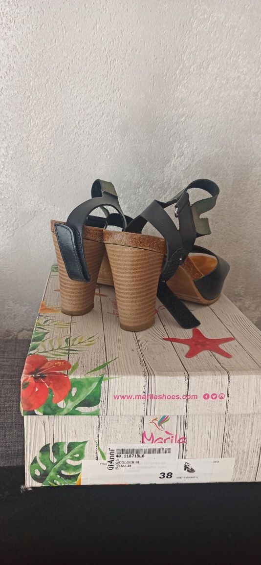 Сандали Tamaris и GiAnni естествена кожа