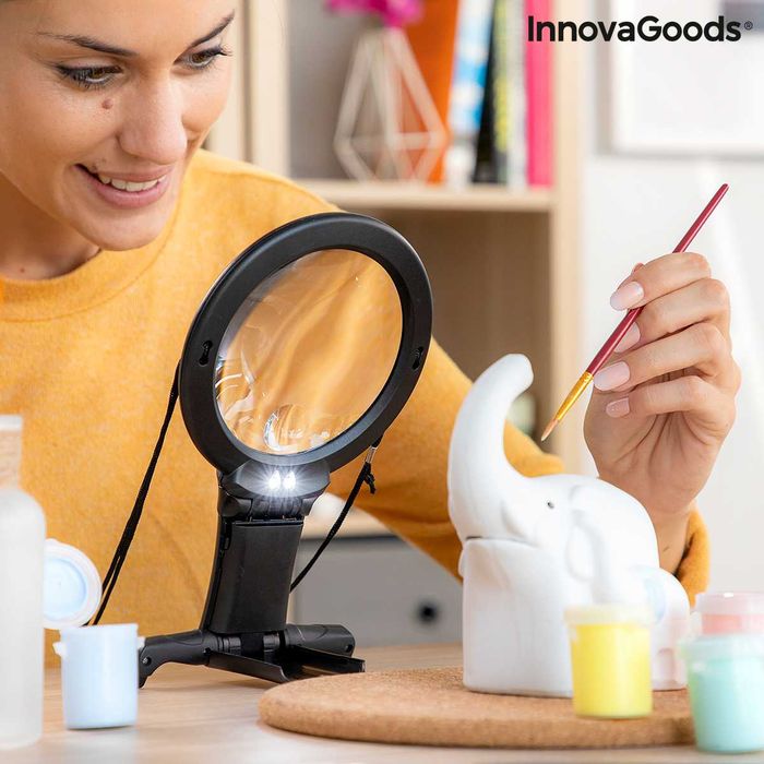 Лупа за Свободни Ръце с LED Светлина Zooled InnovaGoods