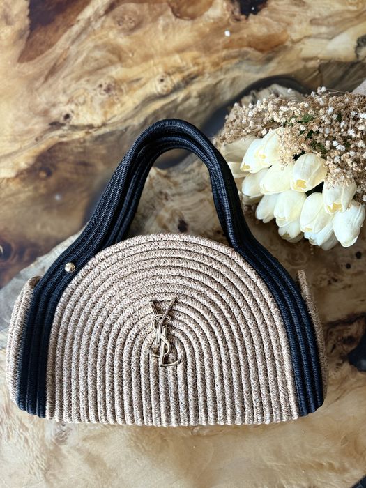 Плетена чанта уникален модел YSL