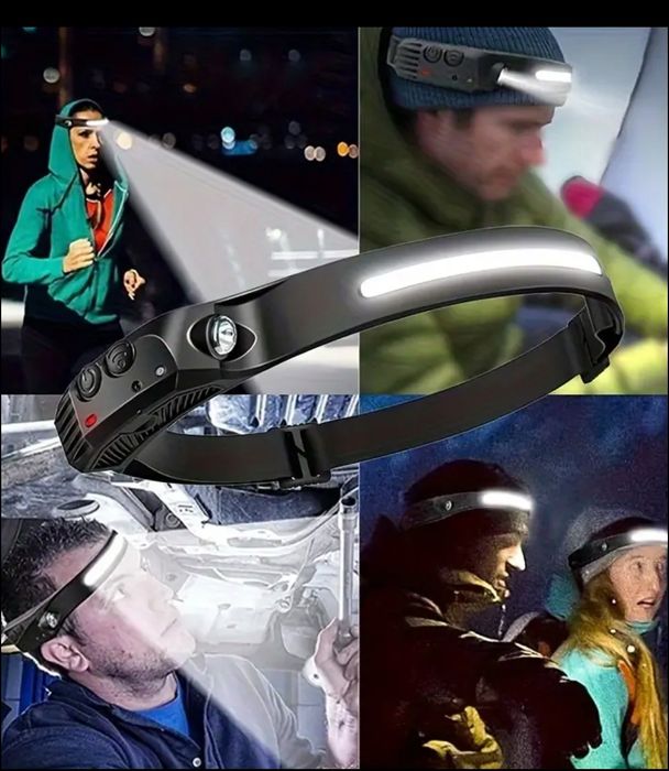 Челник лед фенер със сензор за движение